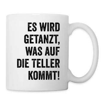 DJ Techno Party Disc Jockey Geschenk Spruch - Tasse - Weiß - Rechts