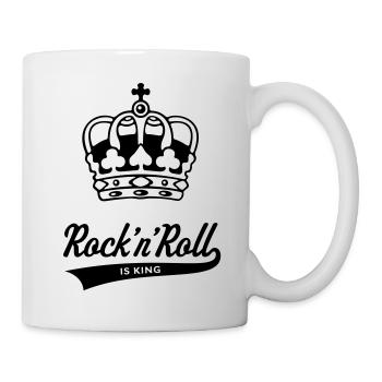 Rock 'n' Roll Is King - Mug blanc - blanc - Droite