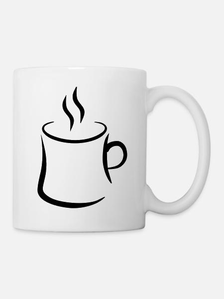 Kaffee - Tasse - Weiß