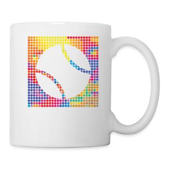 Tennis Tennisball - Tennis is Life - Tasse - Weiß - Rechts