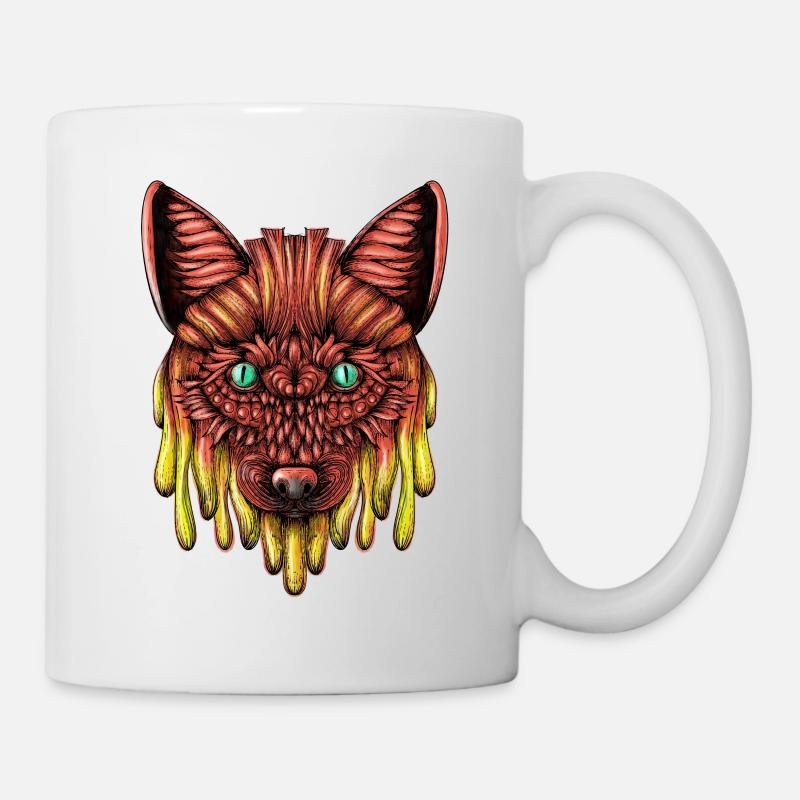 Schmelzender Fuchs - Tasse - Weiß