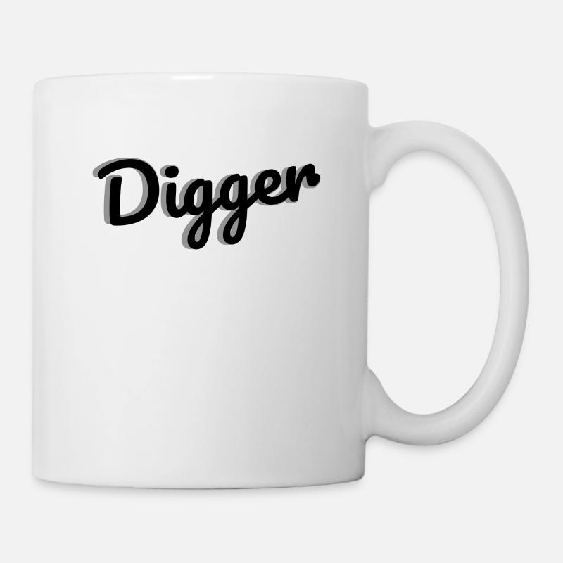 Digger - Tasse - Weiß