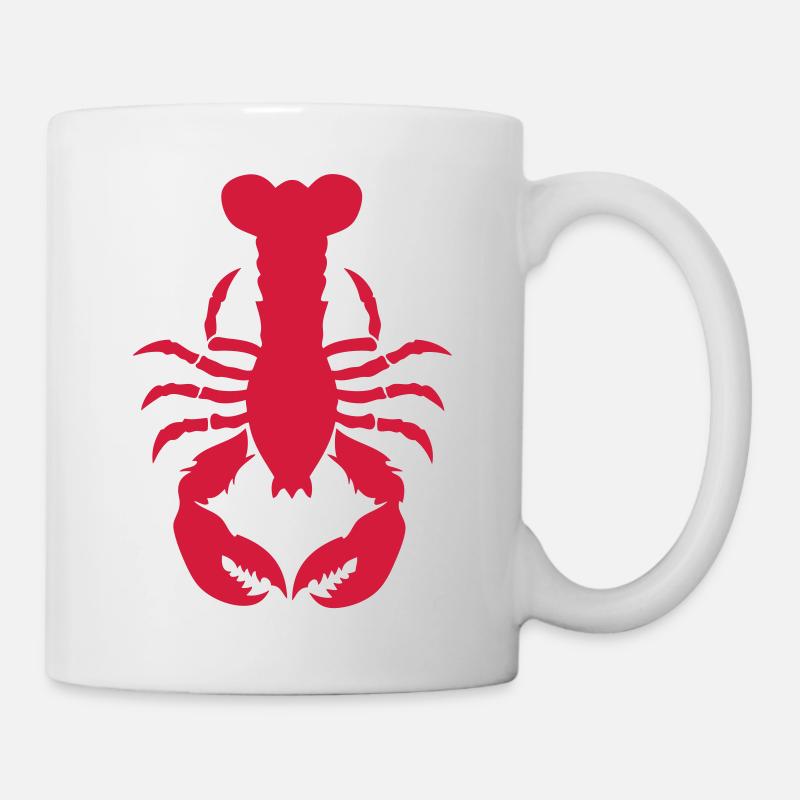 Hummer Krustentier Fisch Klemme - Tasse - Weiß