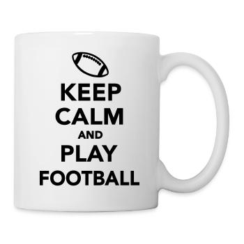 Keep calm and play Football - Mug - white - Right