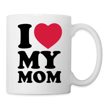 I love my mom - Mug blanc - blanc - Droite
