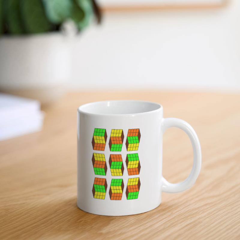 Nerd Geek Cube Geometry Impossible Shape Square Mug