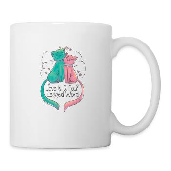 Chat l’amour cadeau - Mug blanc - blanc - Droite