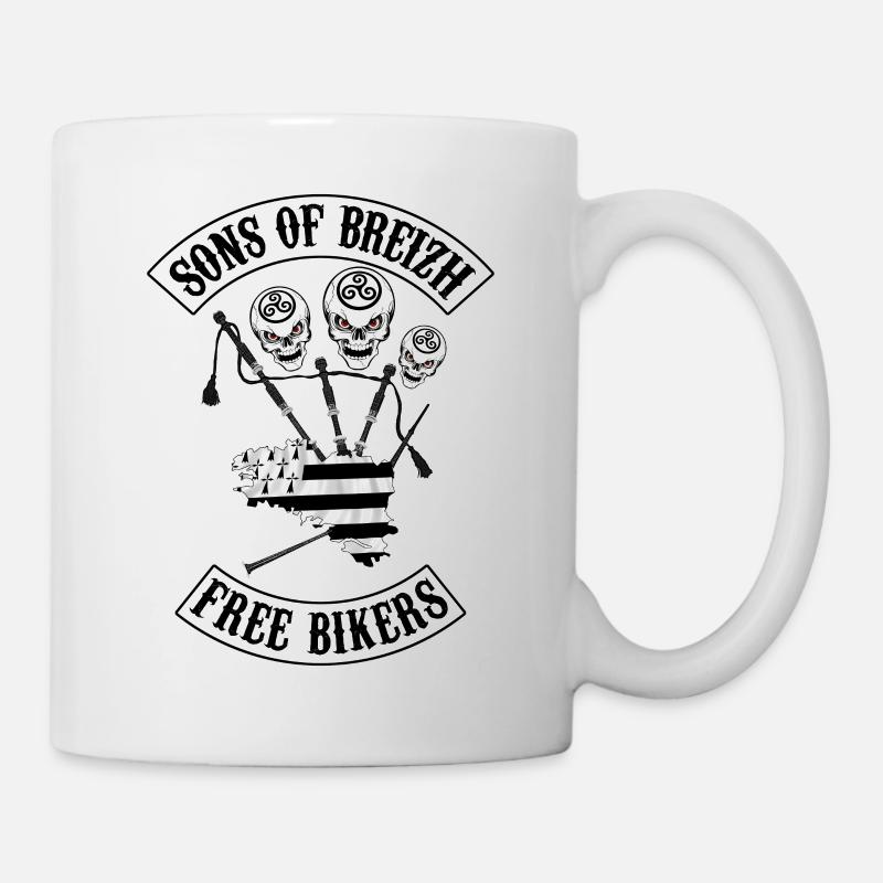 sons of breizh bikers 3 - Mug blanc - blanc