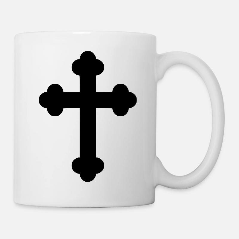 Kreuz - Tasse - Weiß