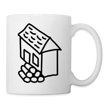 Wood Before The Cottage - Mug blanc - blanc - Droite