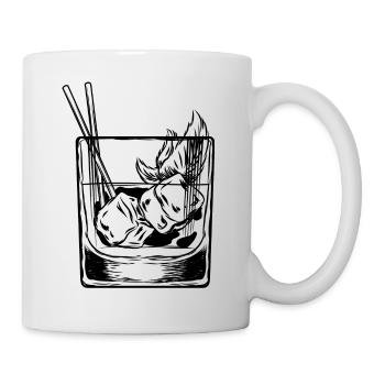 Drink Party alcool whisky alcool cocktail - Mug blanc - blanc - Droite