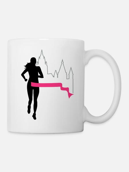 Marathon - Mainz - runner - Run - Run - 3C - Mug - white