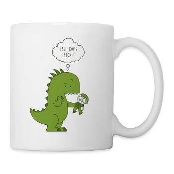 Ist das Bio Dinosaurier - Tasse - Weiß - Rechts