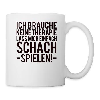 Schach - Tasse - Weiß - Rechts