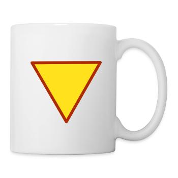 triangle superhéros - Mug blanc - blanc - Droite