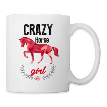 crazy horse girl - Mug - white - Right