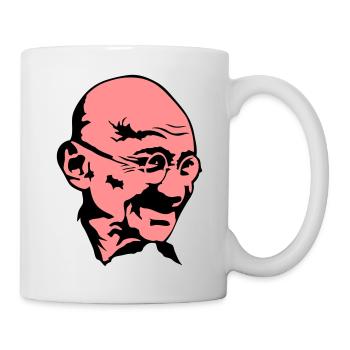 Mahatma Gandhi politischen Führer Gesicht - Tasse - Weiß - Rechts