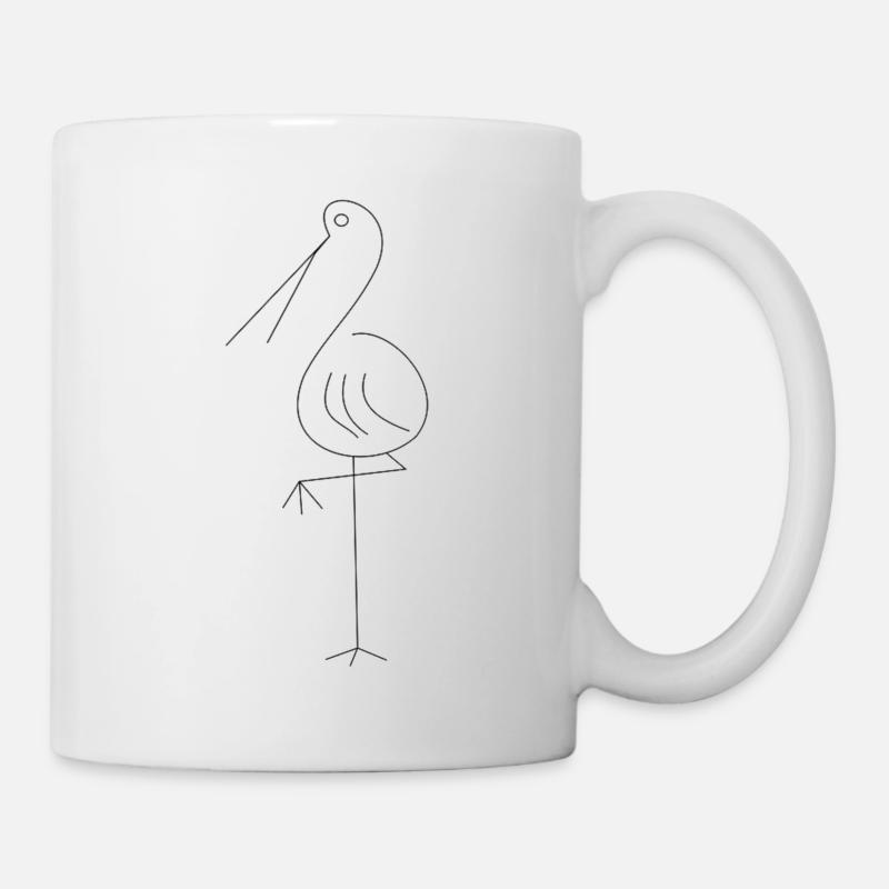 Vogel - Tasse - Weiß