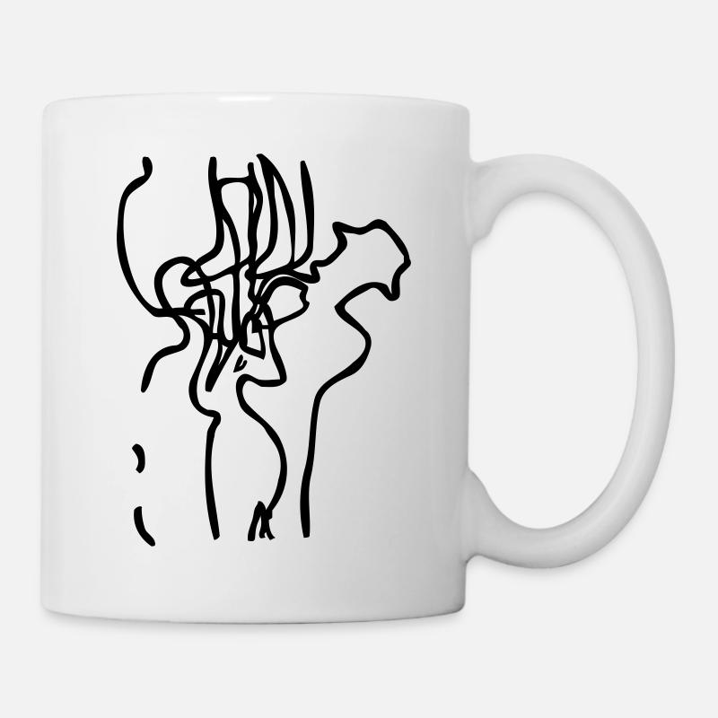 Jazz bass and sax - Mug - white