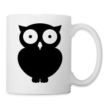 Eule Owl - Tasse - Weiß - Rechts