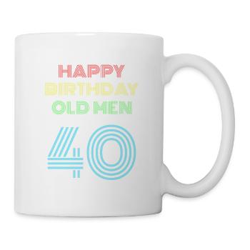 40ème anniversaire 40 ans cadeau d'anniversaire pour le 40ème - Mug blanc - blanc - Droite