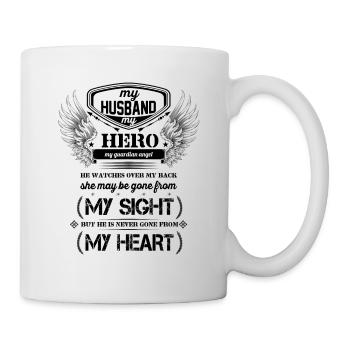mein Ehemann - Tasse - Weiß - Rechts