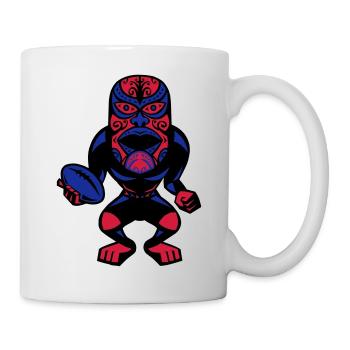 rugby mask - Mug - white - Right