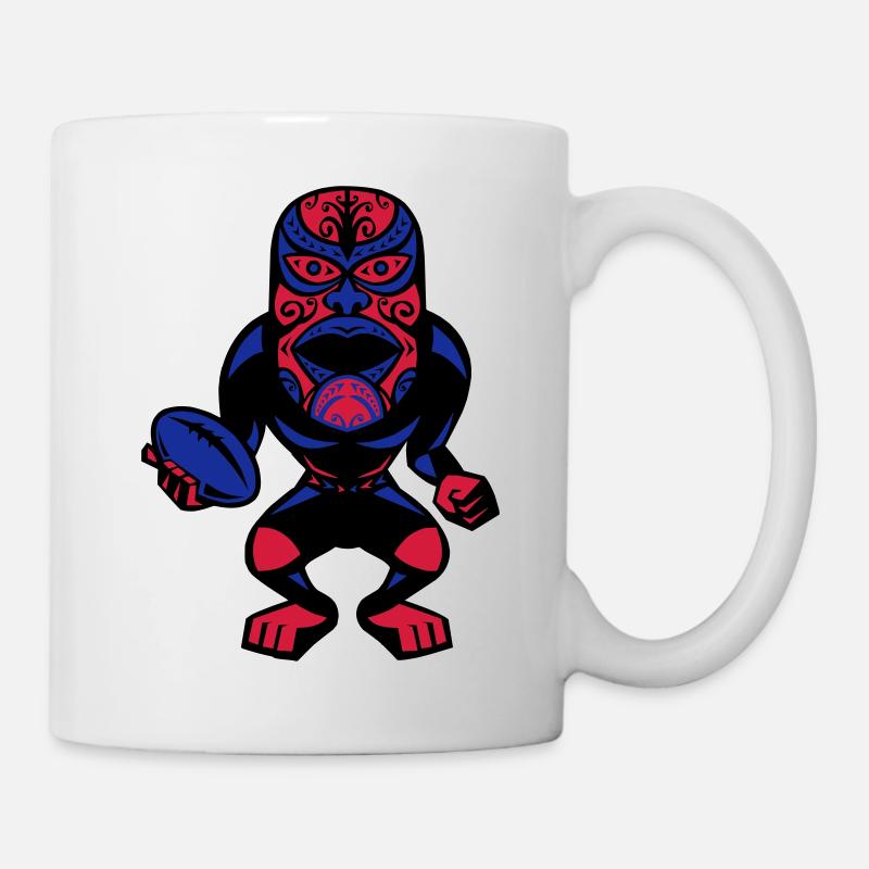 Rugby-Maske - Tasse - Weiß