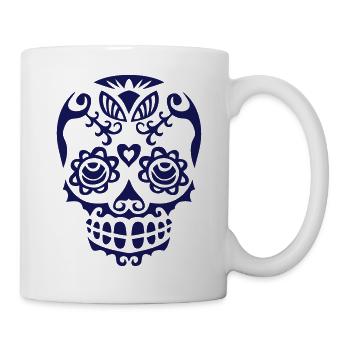 Mexican skull death head dead mexico 1 - Mug - white - Right