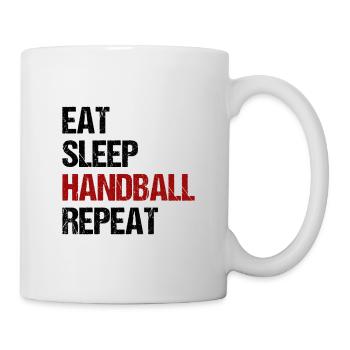 Eat Sleep Handball Repeat Sport Game Gift - Mug - white - Right
