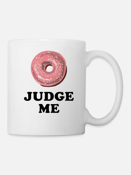 Donut juge-moi - Mug blanc - blanc