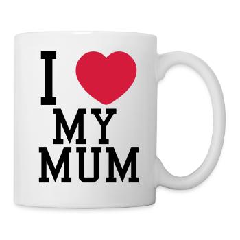 i love my mum - Mug - white - Right