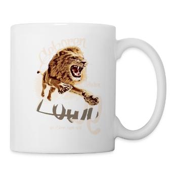 löwe sternzeichen BDAY geburtstag vintage - Tasse - Weiß - Rechts