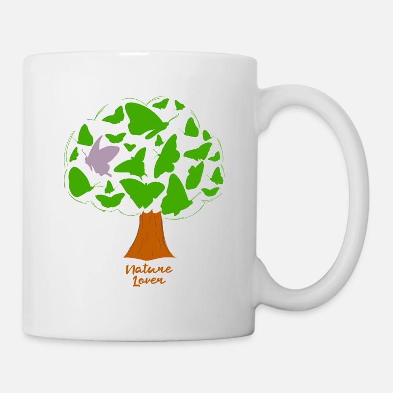Nature Lover Tree Butterfly Nature lover - Mug - white