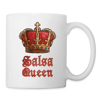 Reine de la salsa - Mug blanc - blanc - Droite