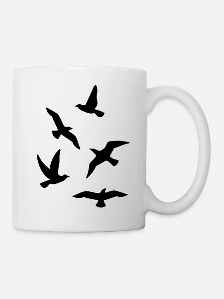 Vögel - Tasse - Weiß
