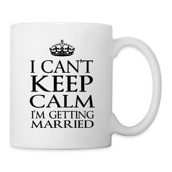 Épouser mariage t-shirt partie de poule - Mug blanc - blanc - Droite