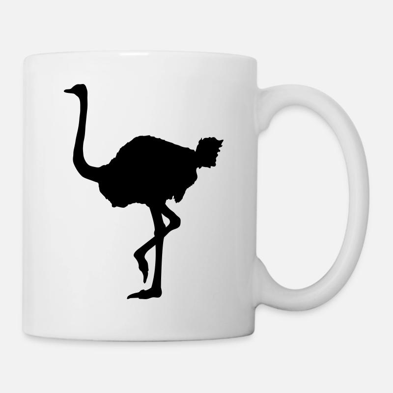 Ostrich - Tasse - Weiß