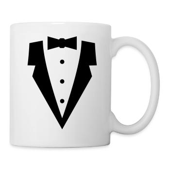 tuxedo_f1 - Mug blanc - blanc - Droite