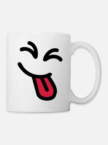 Cheeky Face - Mug - white