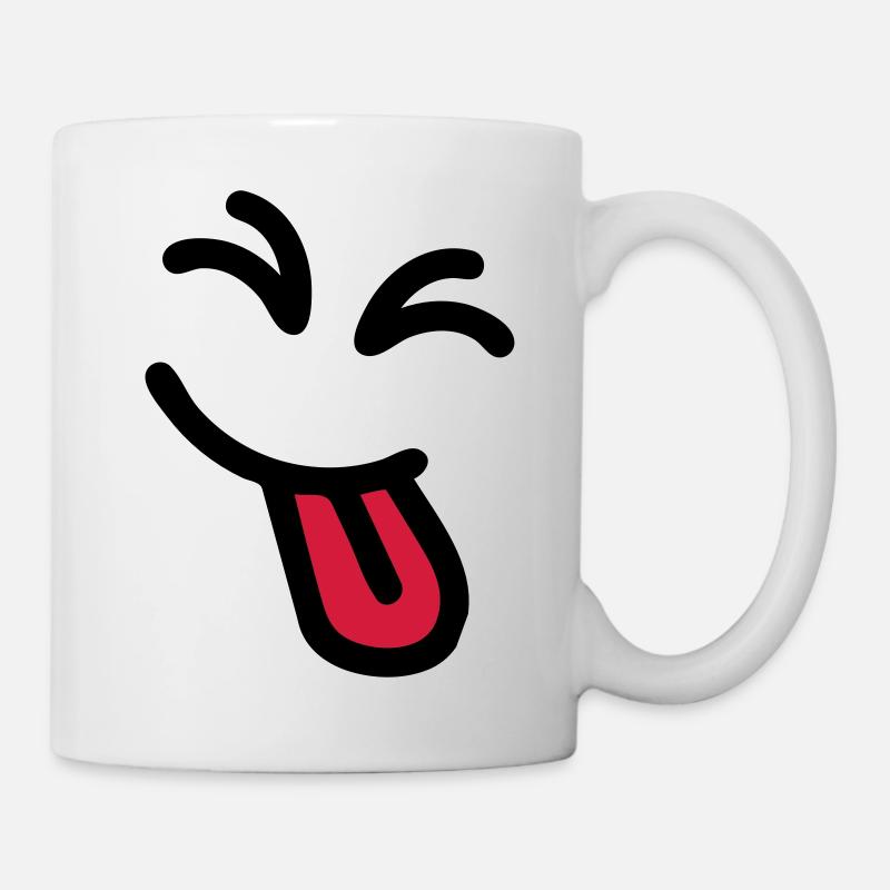 Cheeky Face - Mug - white