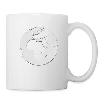 Globe Gray Grunge / Gift - Mug - white - Right