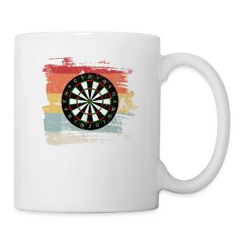 Darts Vintage Dart Sport Arrow Gift - Mug - white - Right