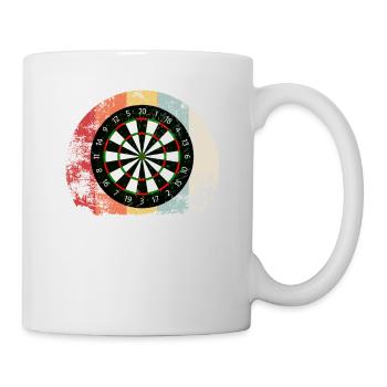 Darts Vintage Dart Sport Arrow Gift - Mug - white - Right