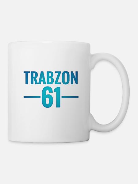 Trabzon 61 Logo - Tasse - Weiß