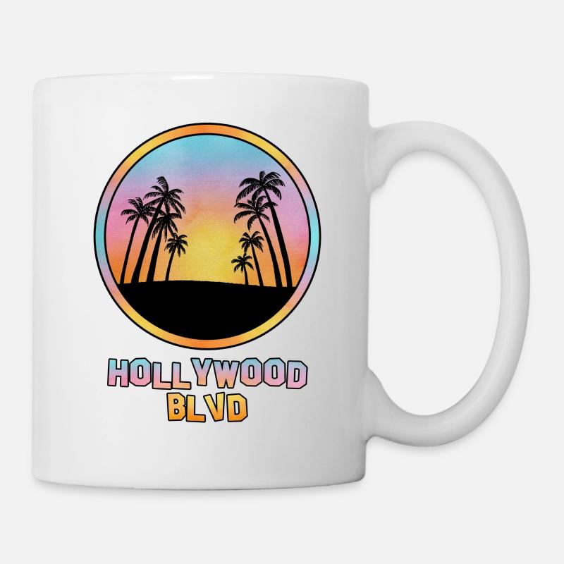 Hollywood Blvd - Mug blanc - blanc
