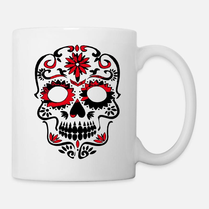 mexico skull - Mug - white