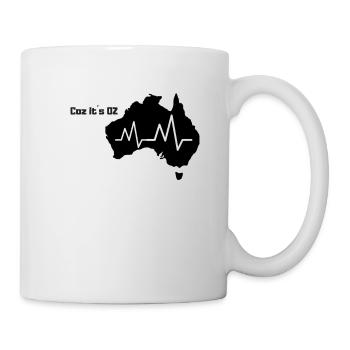 Parce que c'est Australie, Voyage, Down Under, Voyage - Mug blanc - blanc - Droite