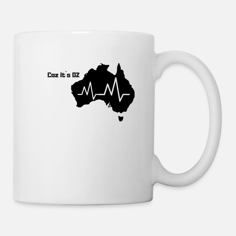 Weil es Australien ist, reisen, Down Under, Reise - Tasse - Weiß