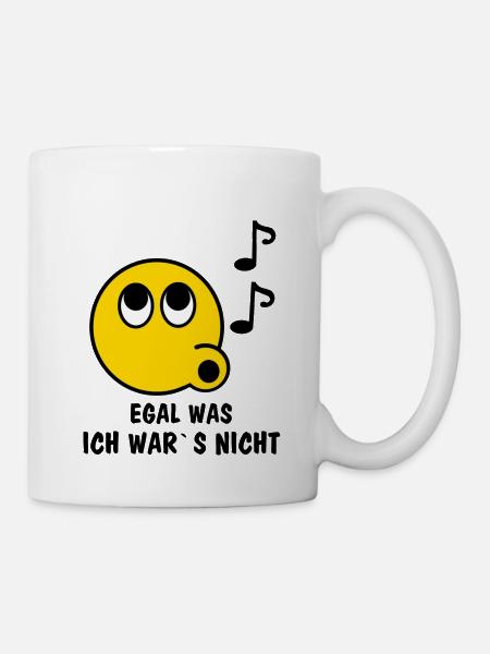 Egal was, ich wars nicht - Tasse - Weiß